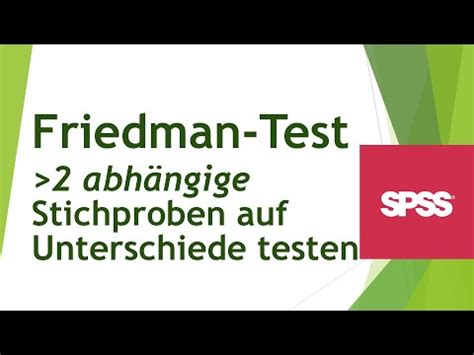 friedman test voraussetzungen.